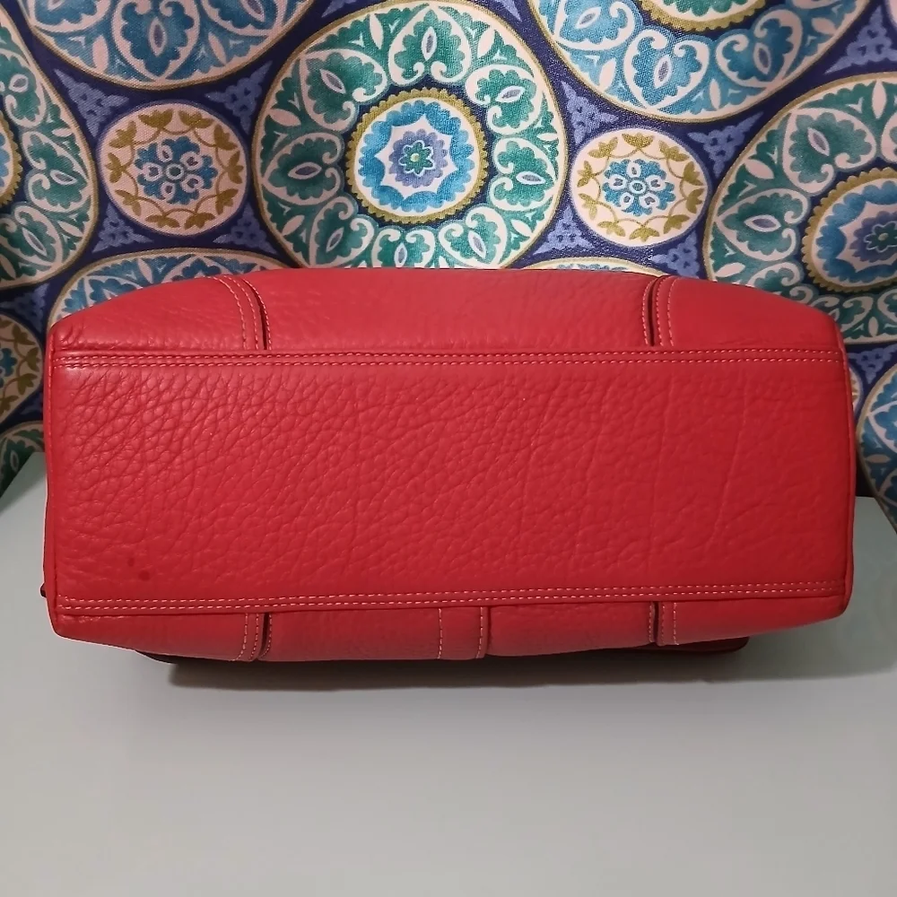 Coach Hamilton Crossbody Bag with Flap Closure Silver Hardware Pebbled Leather